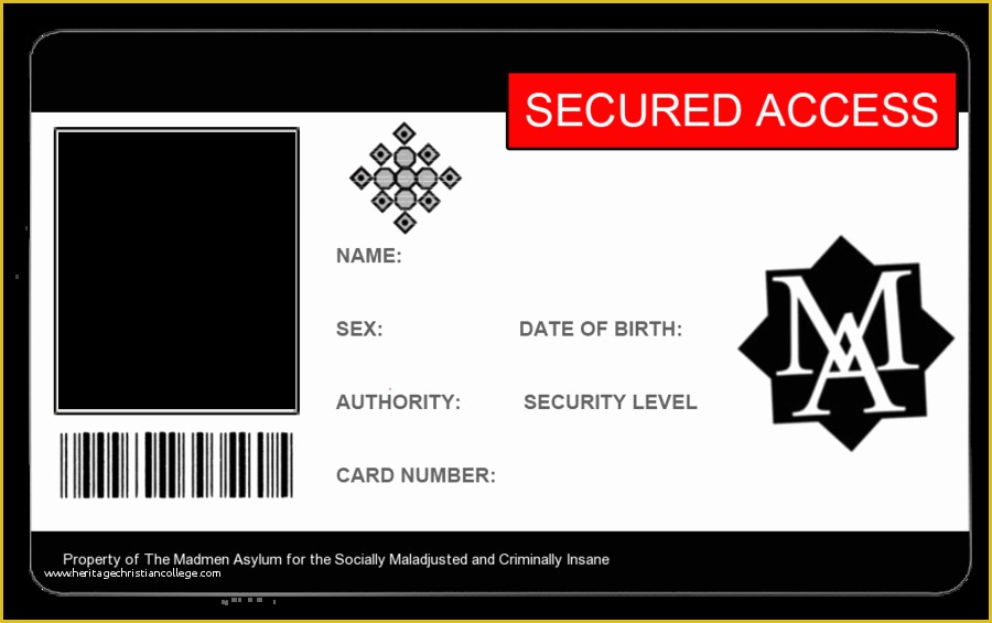 Staff Id Card Template Free Of 17 Id Badge Template Id Badge Template Microsoft