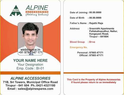 Staff Id Card Template Free Of 17 Id Badge Template Id Badge Template Microsoft