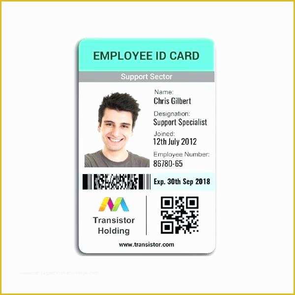 Staff Id Card Template Free Of Employee Identification Card Template Business Id Free