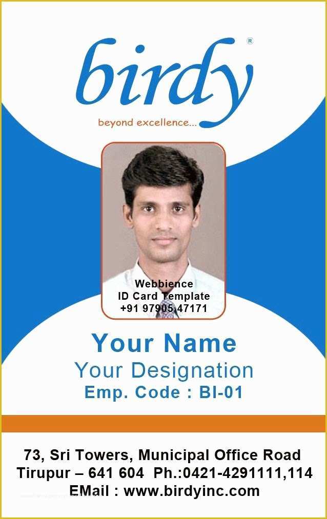 Staff Id Card Template Free Of Id Card Coimbatore Ph Vertical Employee