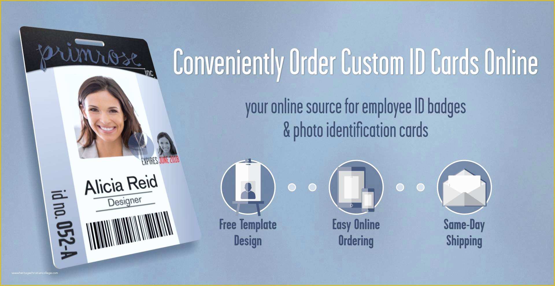 Staff Id Card Template Free Of order Professional Employee Id Badges Easily and Efficiently