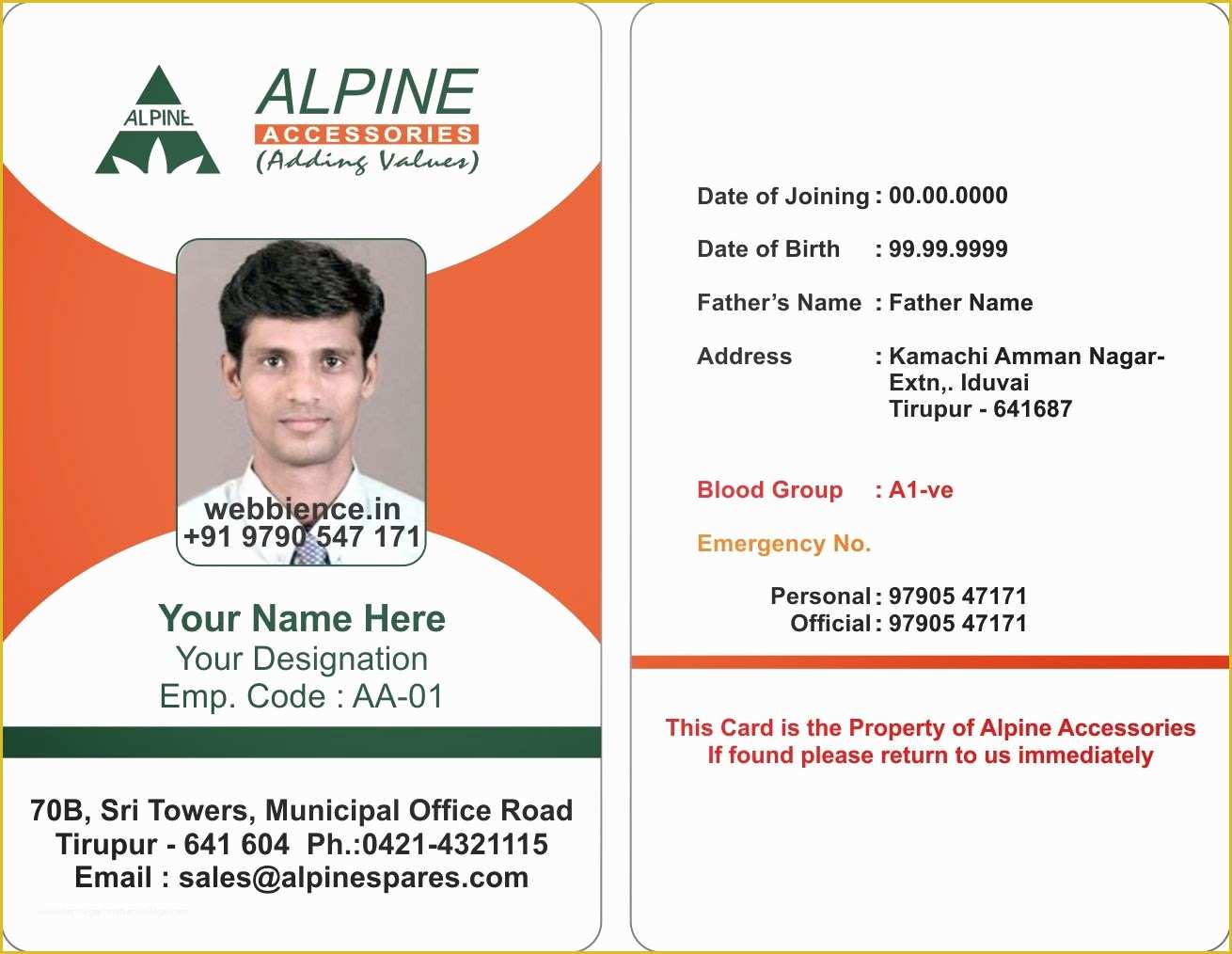 Staff Id Card Template Free Of Template Galleries Employee Id Card Templates C