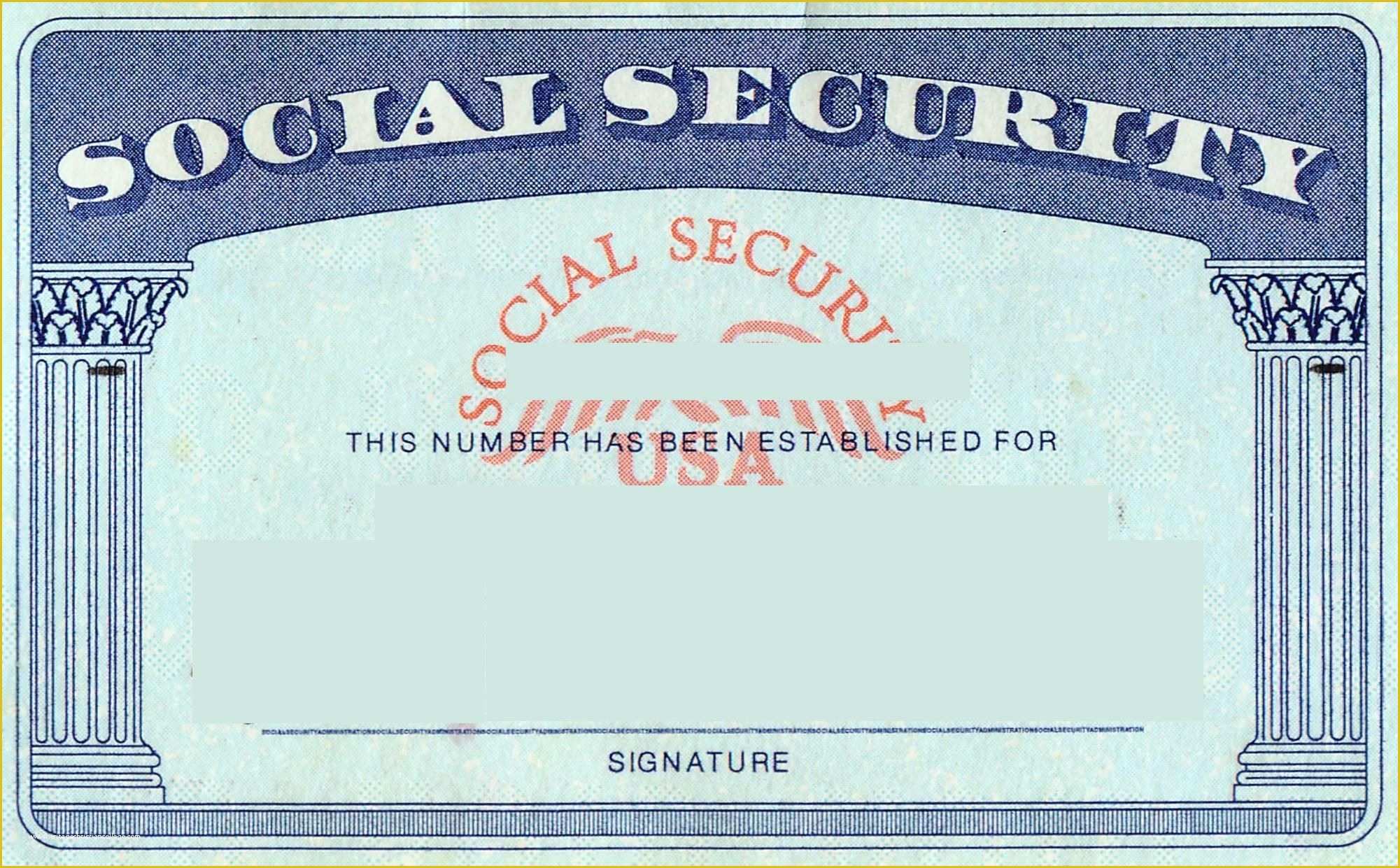State Id Templates Download Free Of Blank social Security Card Template