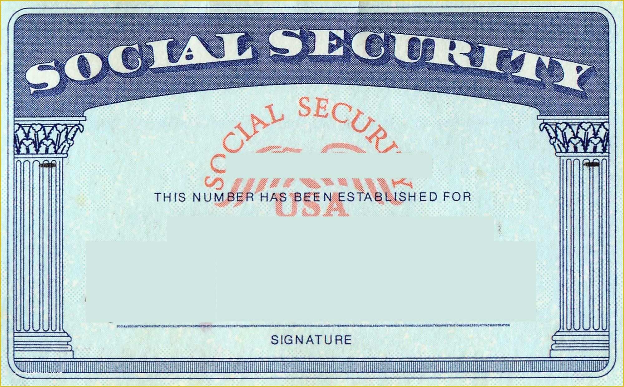 State Id Templates Download Free Of Blank social Security Card Template