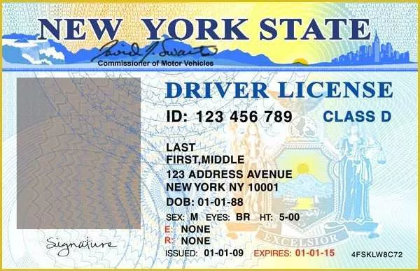 State Id Templates Download Free Of Driver License Tickets New York Coin