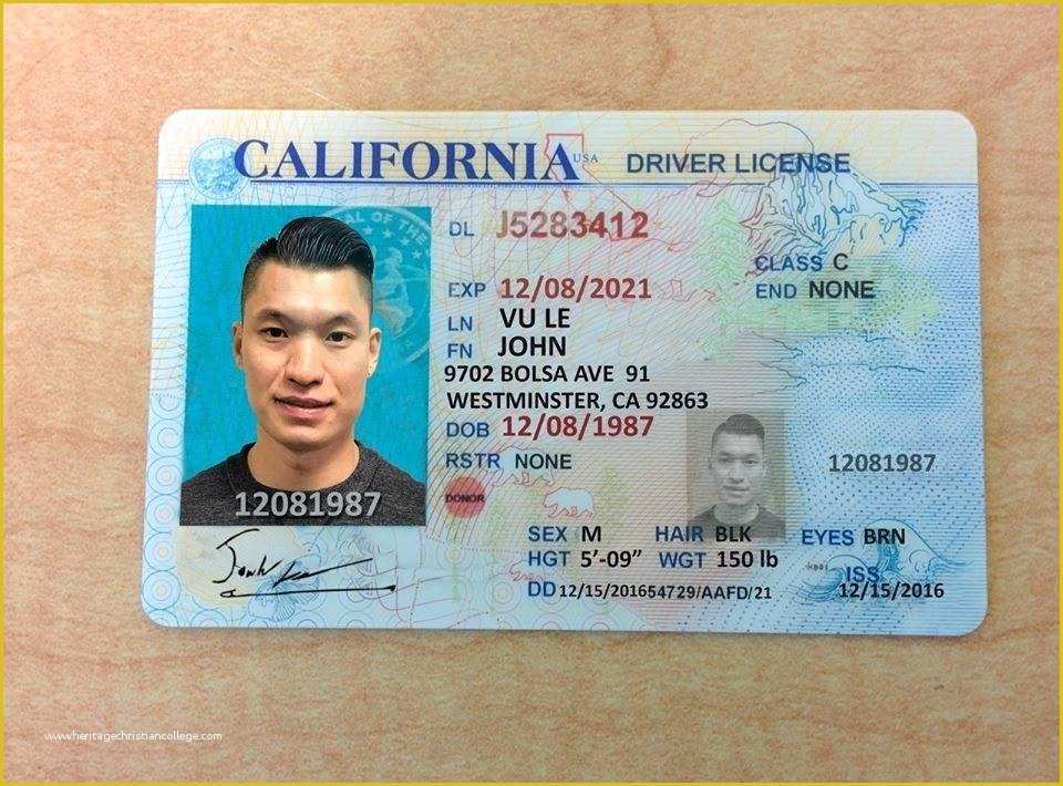 Free State Id Templates Free State Id Templates