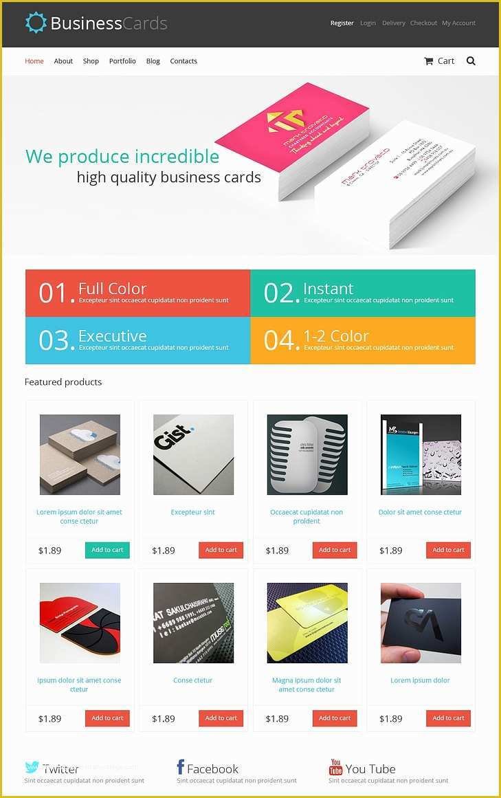 Store Template Free Of Best Print Shop Woo Merce themes &amp; Templates