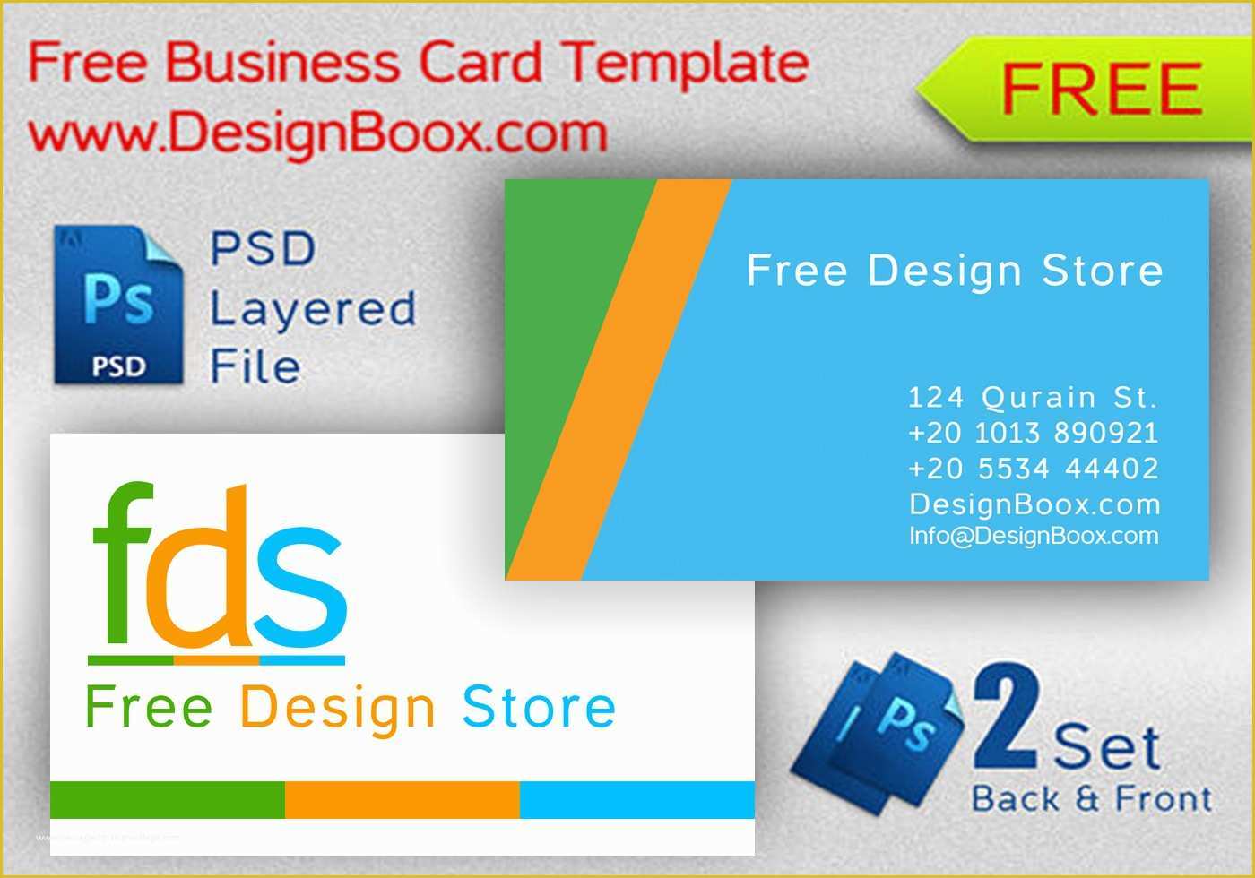 Store Template Free Of Business Card Template