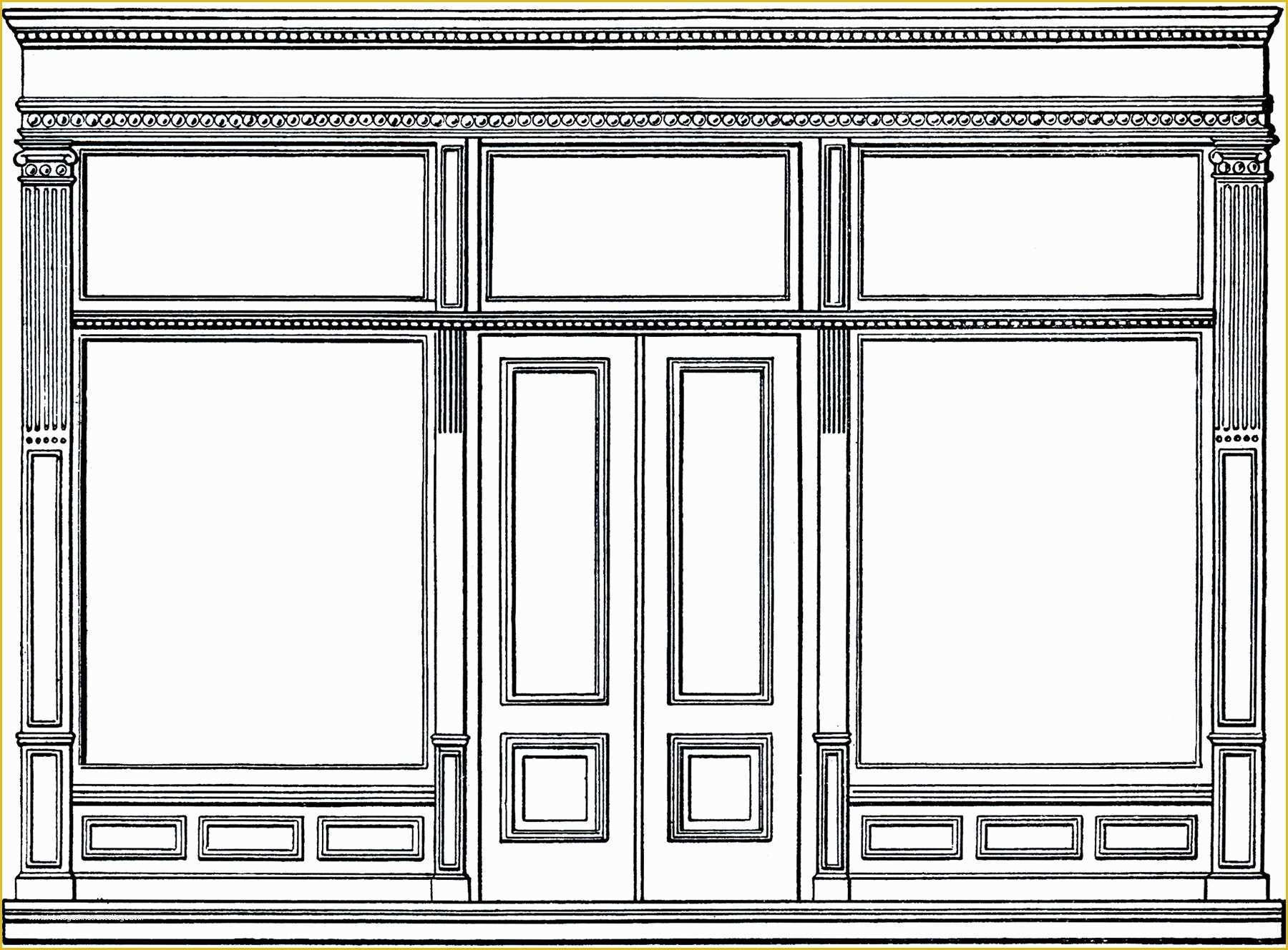 Store Template Free Of Free Architecture Clip Art Store Front the Graphics Fairy