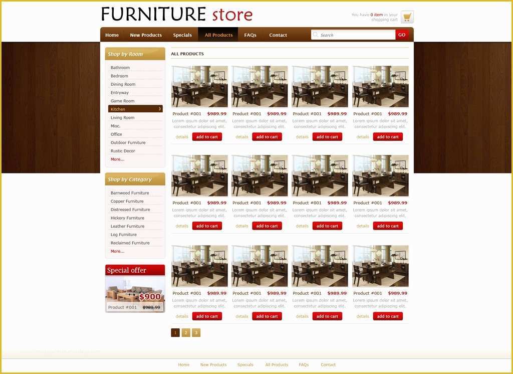 Store Template Free Of Free Line Store Template