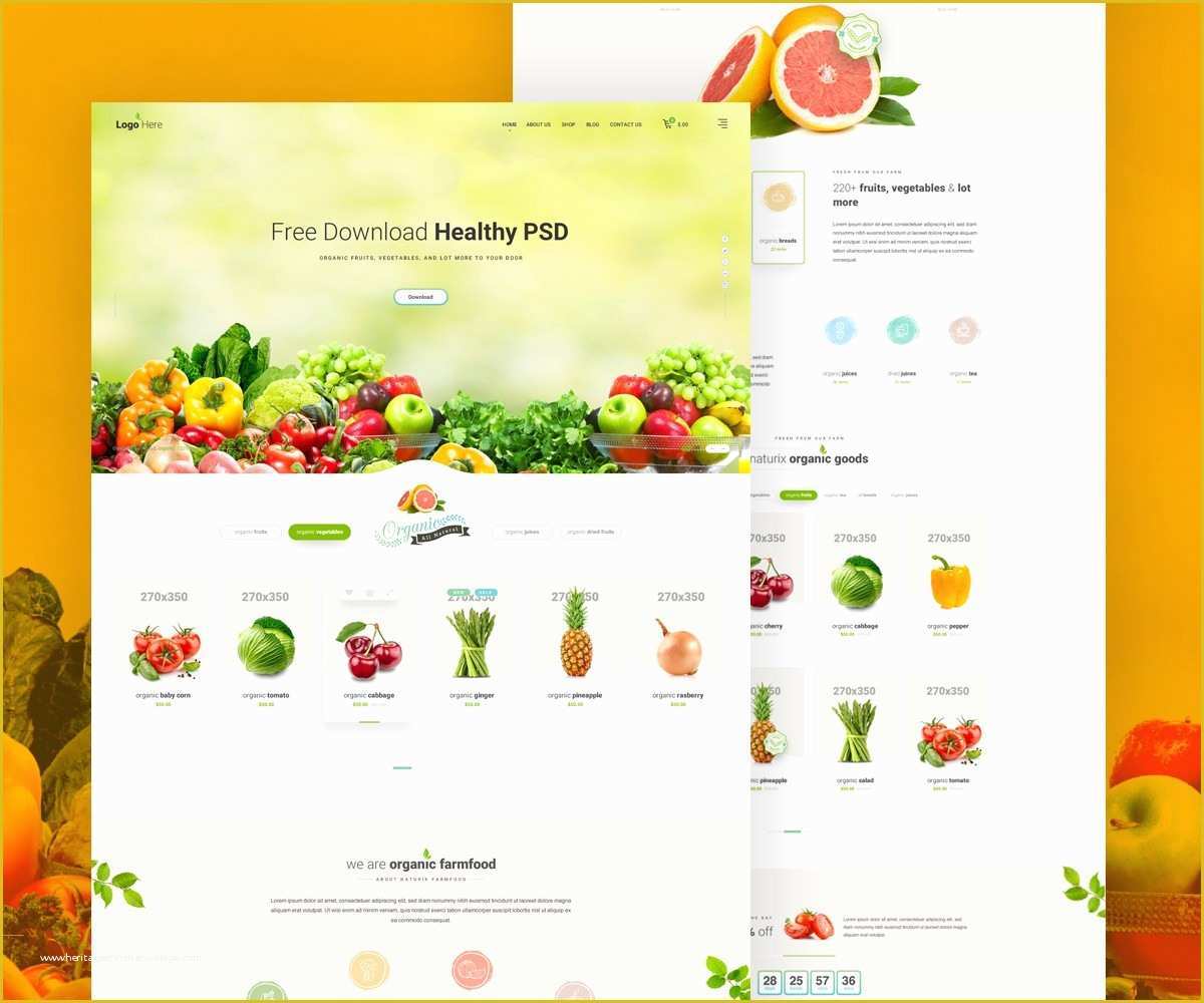 Store Template Free Of Grocery Store Website Template Free Psd Download Psd