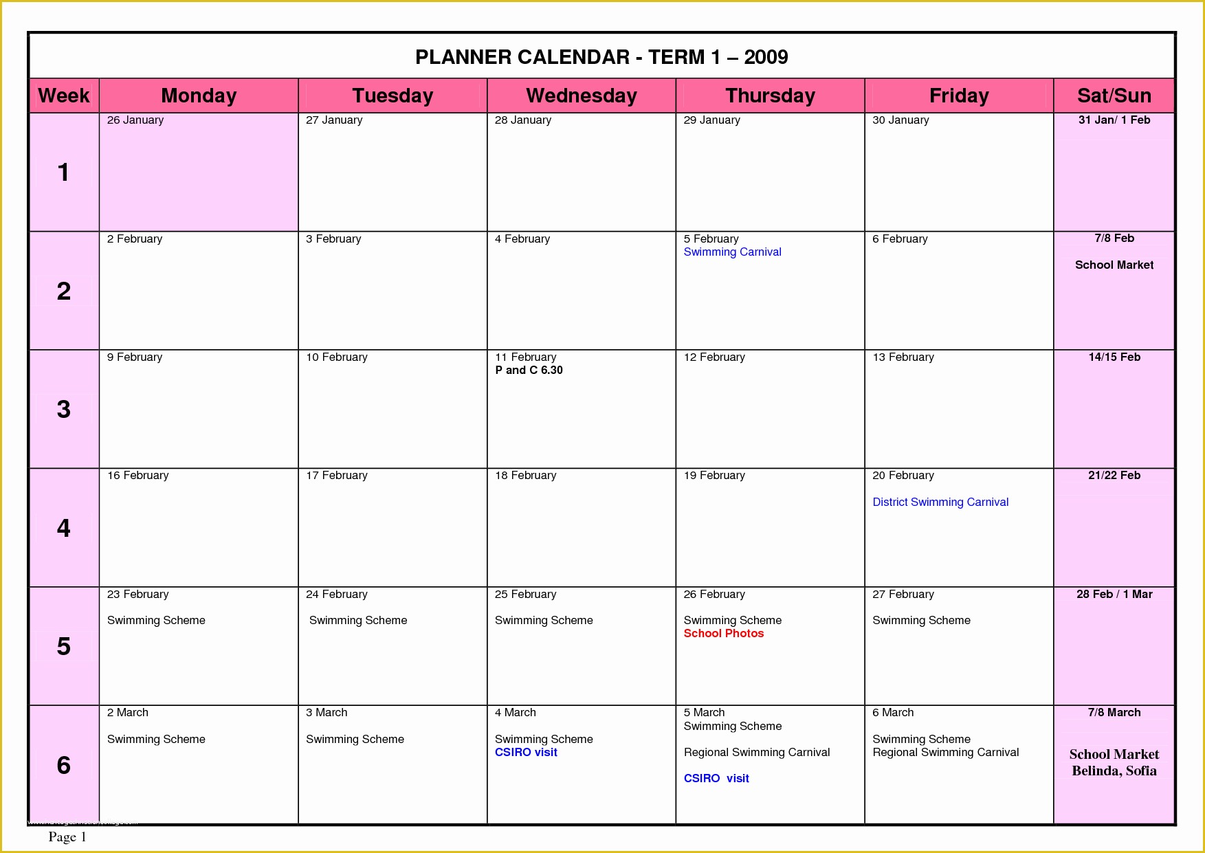 Student Planner Template Free Printable Of 7 Best Of High School Planners Printable Free