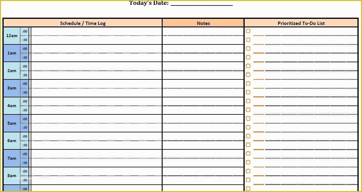 Student Planner Template Free Printable Of 8 Best Of Student Daily Planner Template Printable