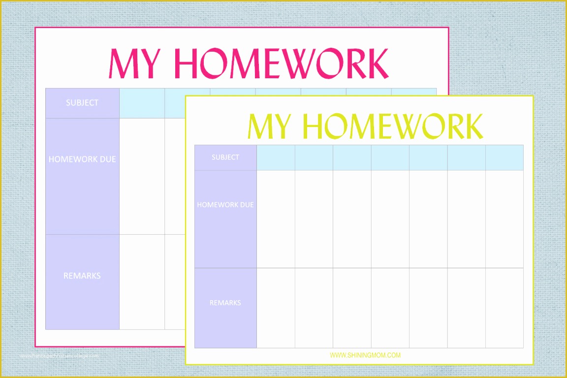 Student Planner Template Free Printable Of Free Printable Homework Planner