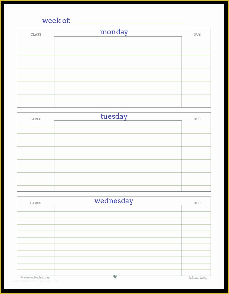 Student Planner Template Free Printable Of Getting Ready for Back to School Student Planner