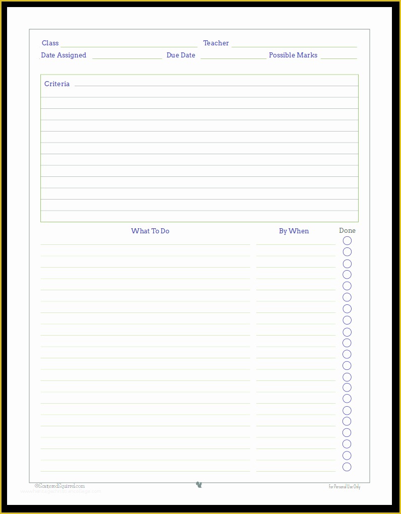 Student Planner Template Free Printable Of Getting Ready for Back to School Student Planner Printables