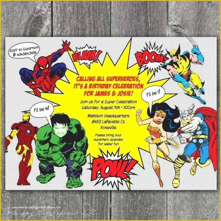 Superhero Birthday Invitations Templates Free Of Superhero Invitation Wording Birthday Sayings – Babylisso