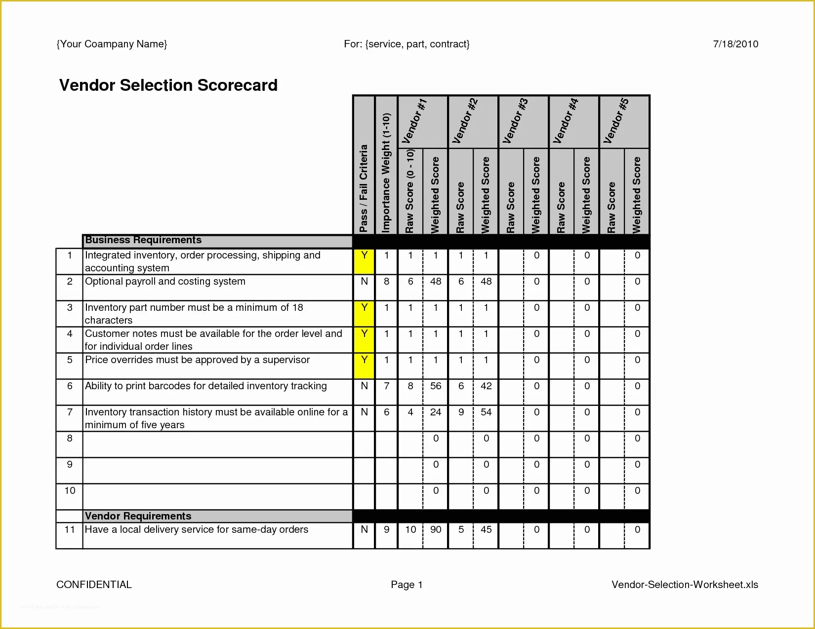 supplier-scorecard-template-free