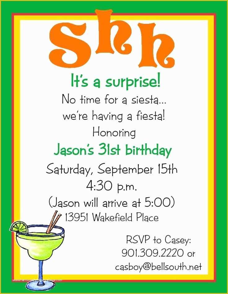 Surprise Invitation Templates Free Of 172 Best Party Invitation Wording Images On Pinterest