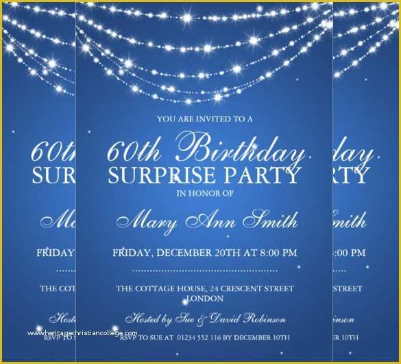 Surprise Invitation Templates Free Of 26 Surprise Birthday Invitation Templates – Free Sample