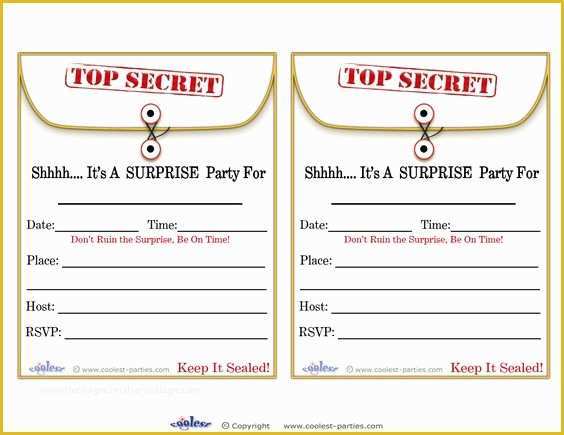 Surprise Invitation Templates Free Of Party Invitation Templates Surprise Birthday Parties and
