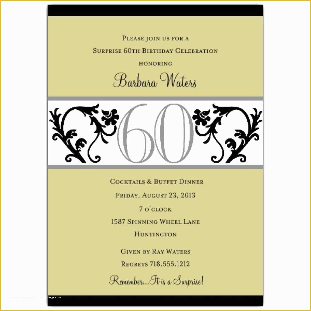 Surprise Invitation Templates Free