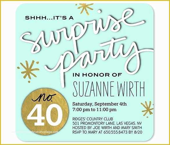 Surprise Invitation Templates Free Of Surprise 70th Birthday Party Invitation Templates