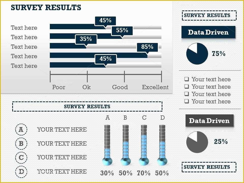 Survey Powerpoint Template Free Download Of Survey Results Infographic Slides P1 Presentation