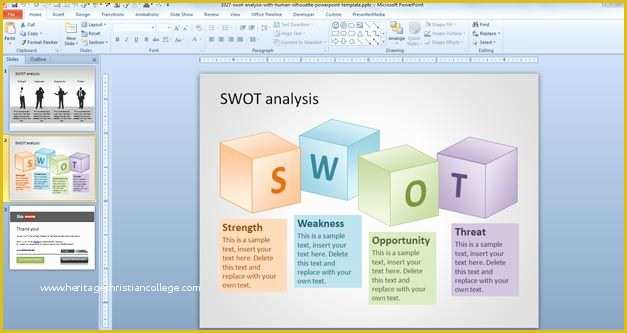 Swot Analysis Template Powerpoint Free Of Different Types Of Swot Analysis Templates – Slidehunter