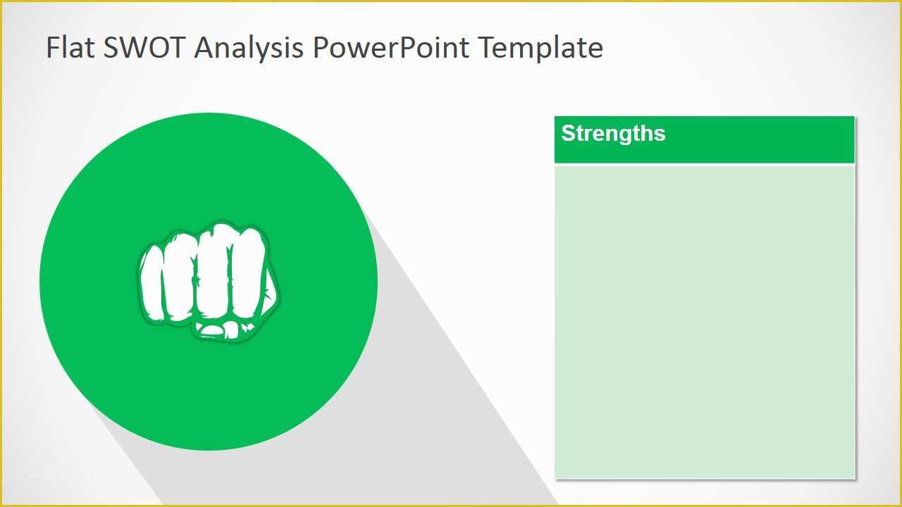 Swot Analysis Template Powerpoint Free Of Free Flat Swot Analysis Presentation Template Slidemodel