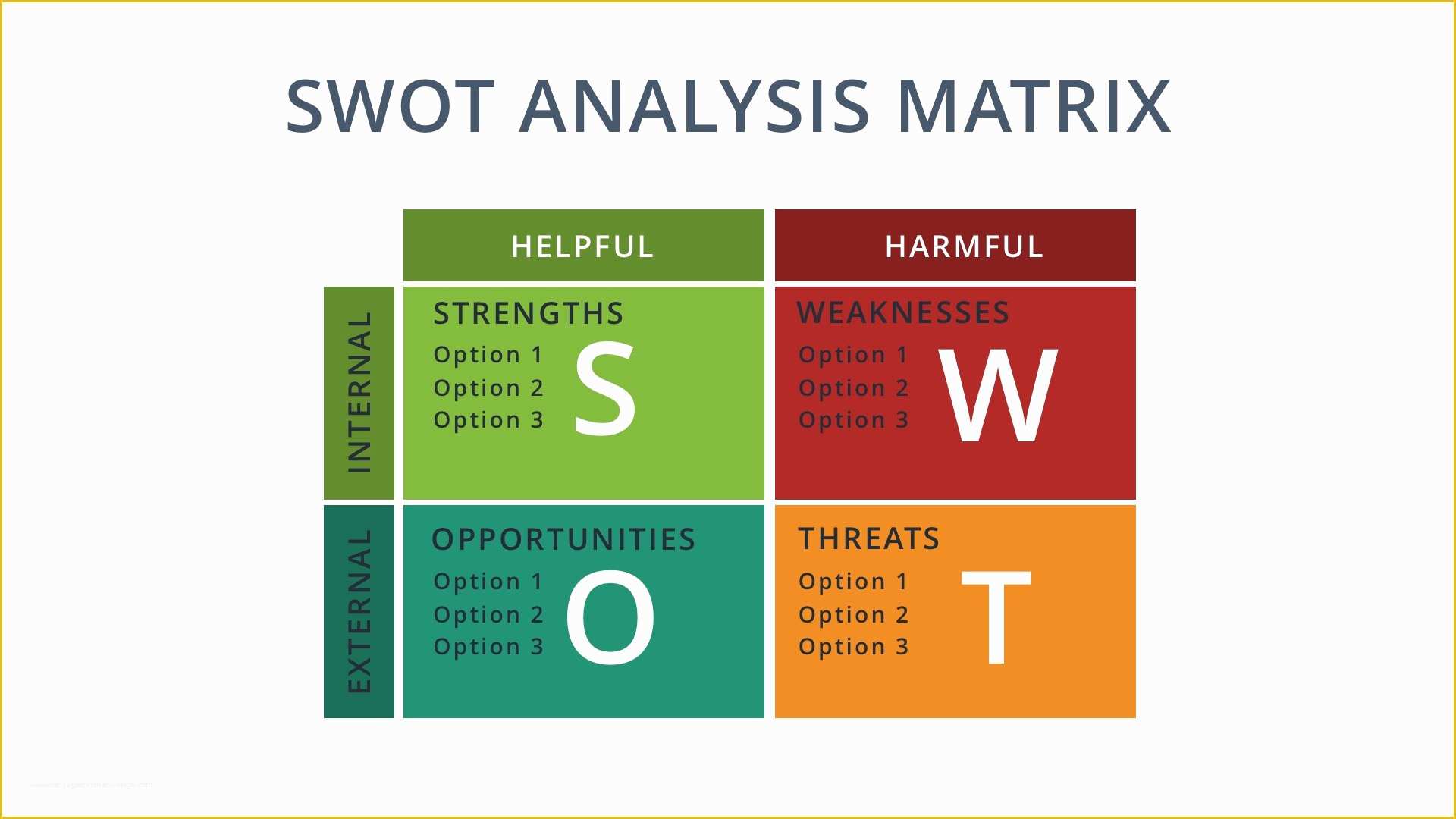 Google Slides Swot Template Minimalist Blank Printable