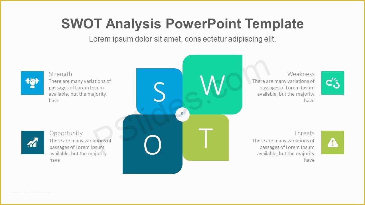 Swot Analysis Template Powerpoint Free Of Modern Swot Powerpoint Template
