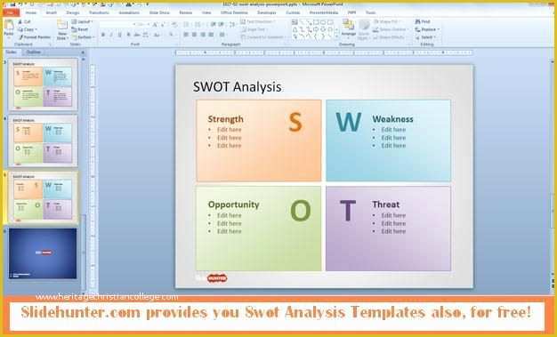 Swot Analysis Template Powerpoint Free Of Swot Powerpoint Template Free Swot