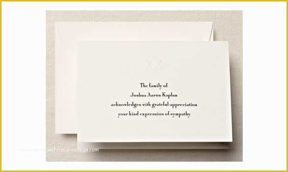 Sympathy Card Templates Free Download Of 26 Funeral Thank You Cards Psd Ai Eps