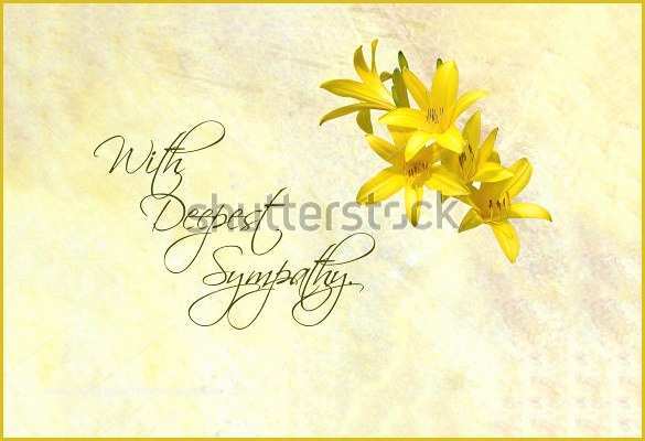 Sympathy Card Templates Free Download Of 27 Of Condolence Template Pdf for Word