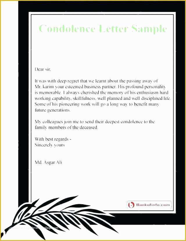 Sympathy Card Templates Free Download Of Condolence Card Template Condolence Note Template White