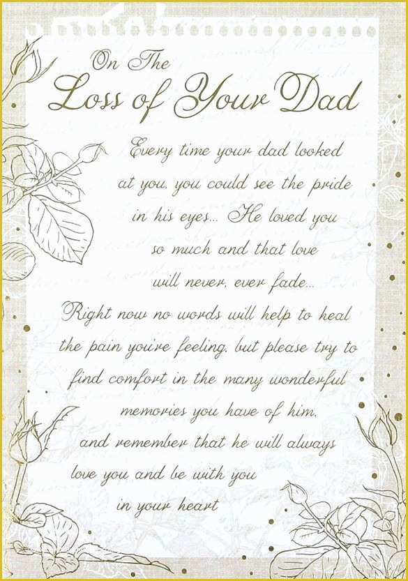 Sympathy Card Templates Free Download Of Sympathy Card Template 17 Free Sample Example format