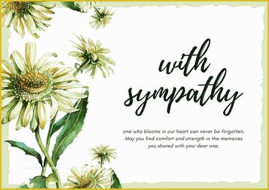 Sympathy Card Templates Free Download Of Sympathy Card Template Invitation Template