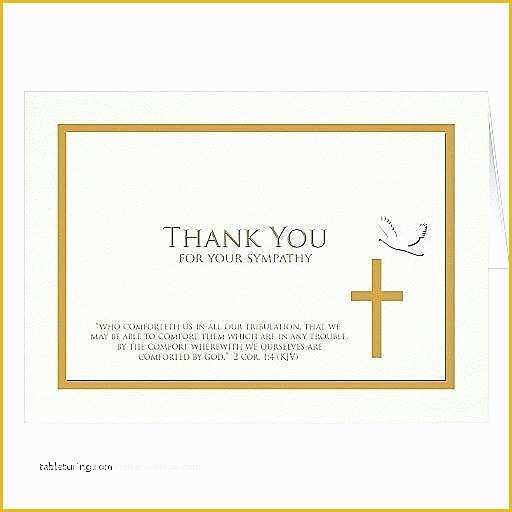 Sympathy Card Templates Free Download Of Sympathy Memorial Thank You Note Card Rose Template Fice