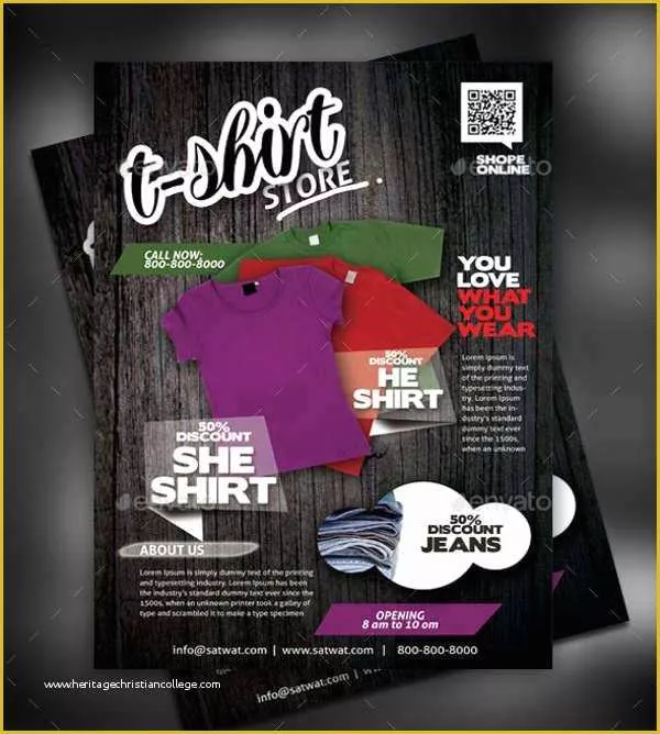 T Shirt Flyer Template