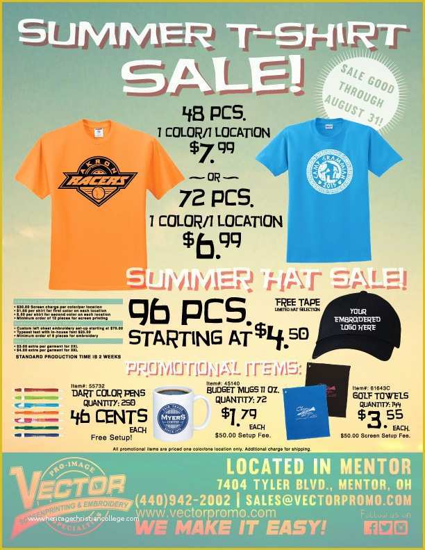 T Shirt Design Contest Flyer Template Free Of Summer T Shirt Sale Flyer David Coffield Fly T Shirts
