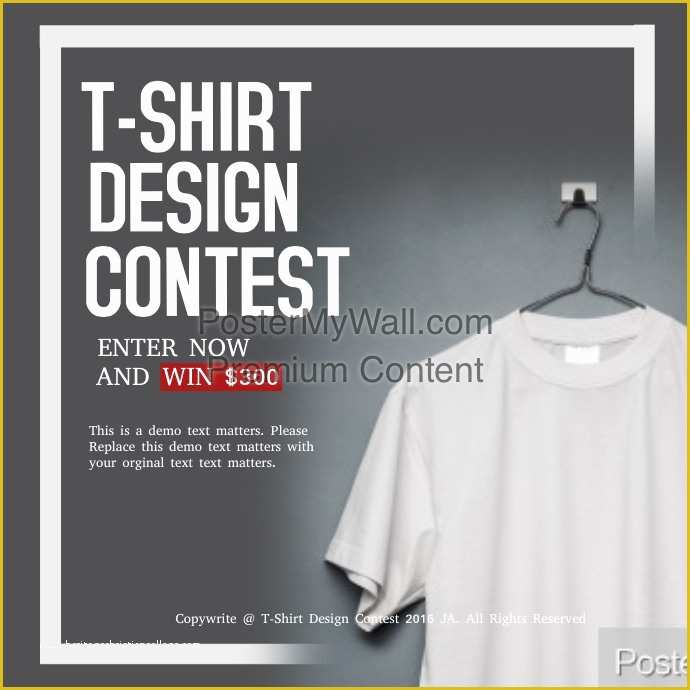 T Shirt Design Contest Flyer Template Free Of T Shirt Design Contest Template