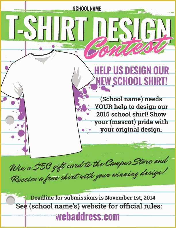 T Shirt Design Contest Flyer Template Free Of T Shirt Flyer Template 26 T Shirt order form Templates Pdf