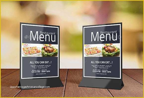 46 Table Tent Cards Template Free