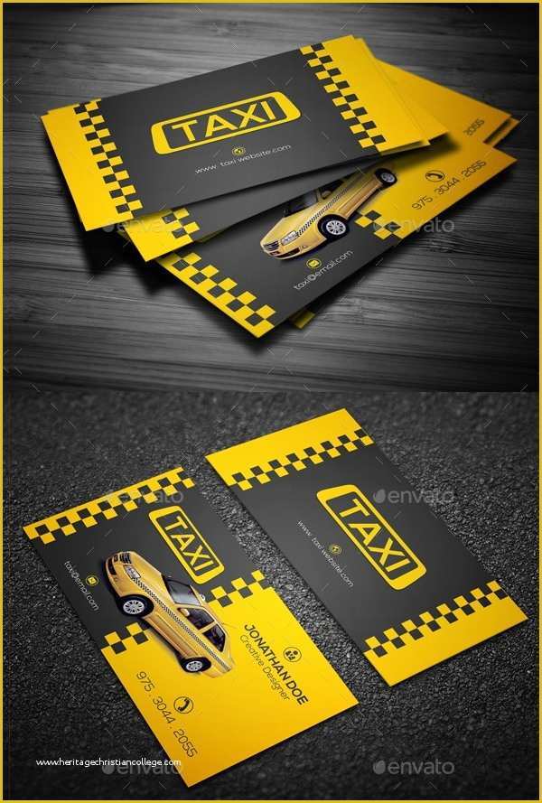 Taxi Business Cards Templates Free Download Of 13 Taxi Business Card Templates Ai Pages Word
