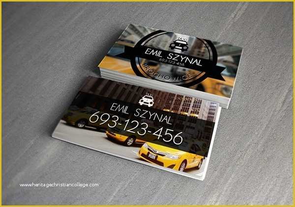 Taxi Business Cards Templates Free Download Of 13 Taxi Business Card Templates Ai Pages Word