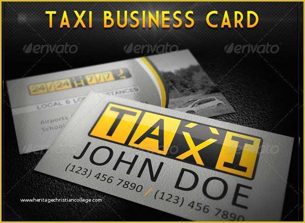 Taxi Business Cards Templates Free Download Of 21 Taxi Business Card Templates Free & Premium Download