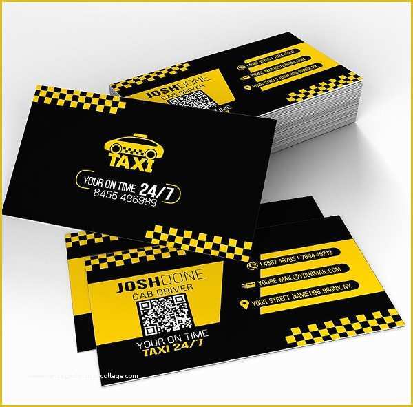 Taxi Business Cards Templates Free Download Of 21 Taxi Business Card Templates Free & Premium Download