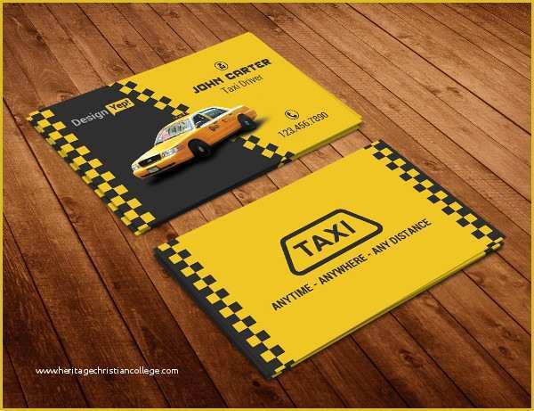 Taxi Business Cards Templates Free Download Of 21 Taxi Business Card Templates Free & Premium Download