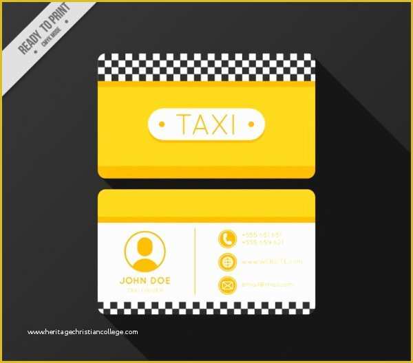 Taxi Business Cards Templates Free Download Of 21 Taxi Business Card Templates Free &amp; Premium Download